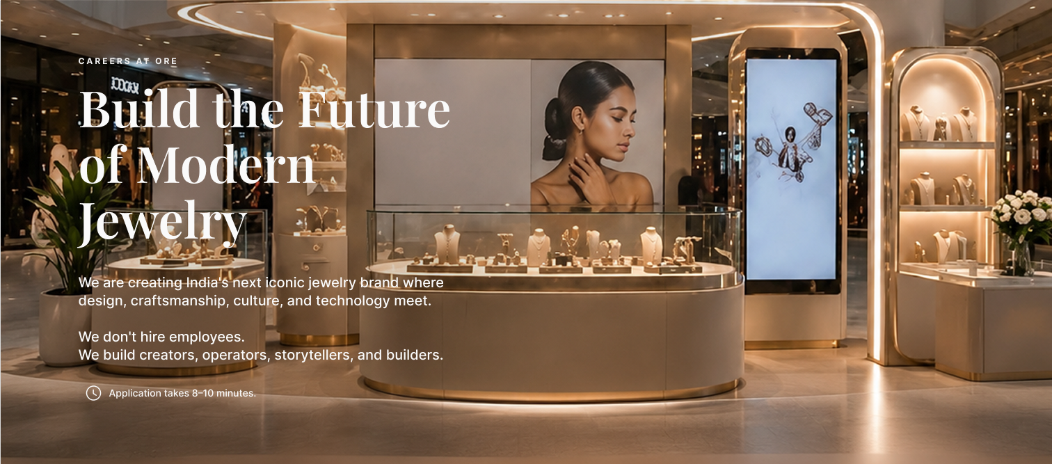 Careers at Oré — Build the Future of Modern Jewelry